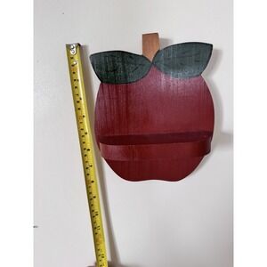 Small Shelf Apple Cottage Cottagecore Country Nineties 90s Wood Red Grannycore